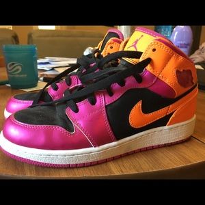 Women’s Jordan’s pink and orange neon